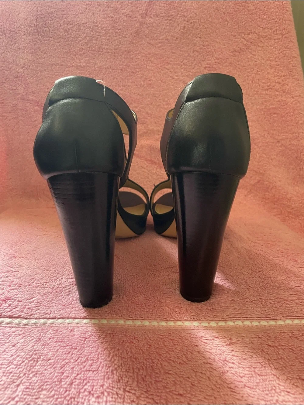 MICHAEL KORS Berkley Zipper Platform High-heel Sandals In Black 8.5